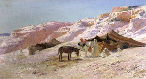 Campement bédouin dans les dunes
